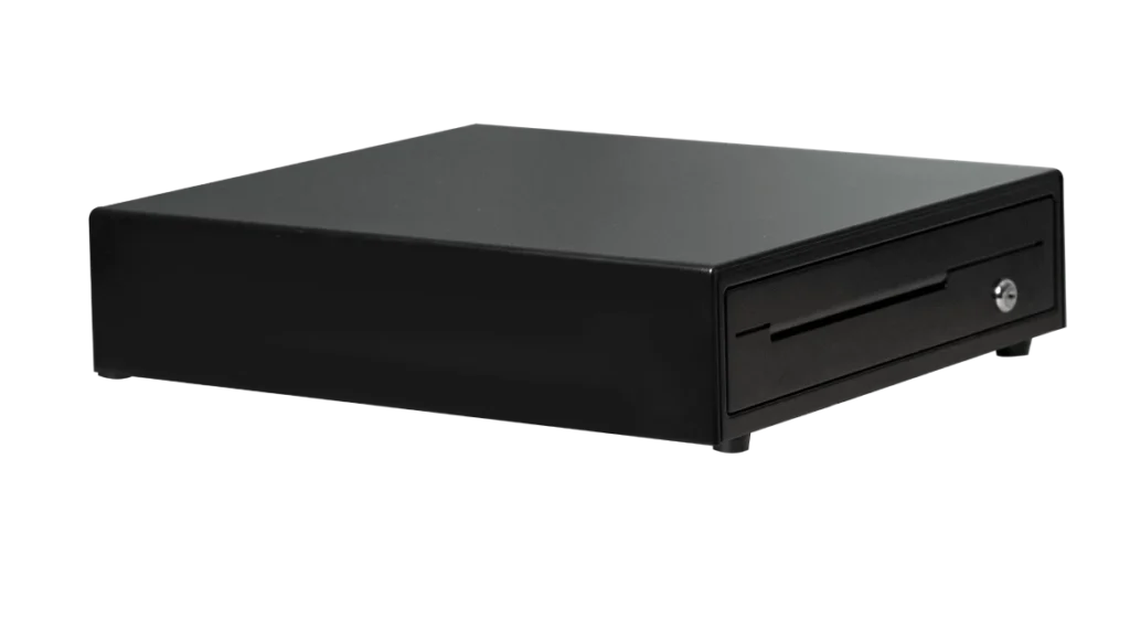 MPOS MB Cash Drawer The MB Cash Drawer from MPOS is built specifically to address the three pillars of point-of-sale hardware: Durability, Security, and Seamless Integration